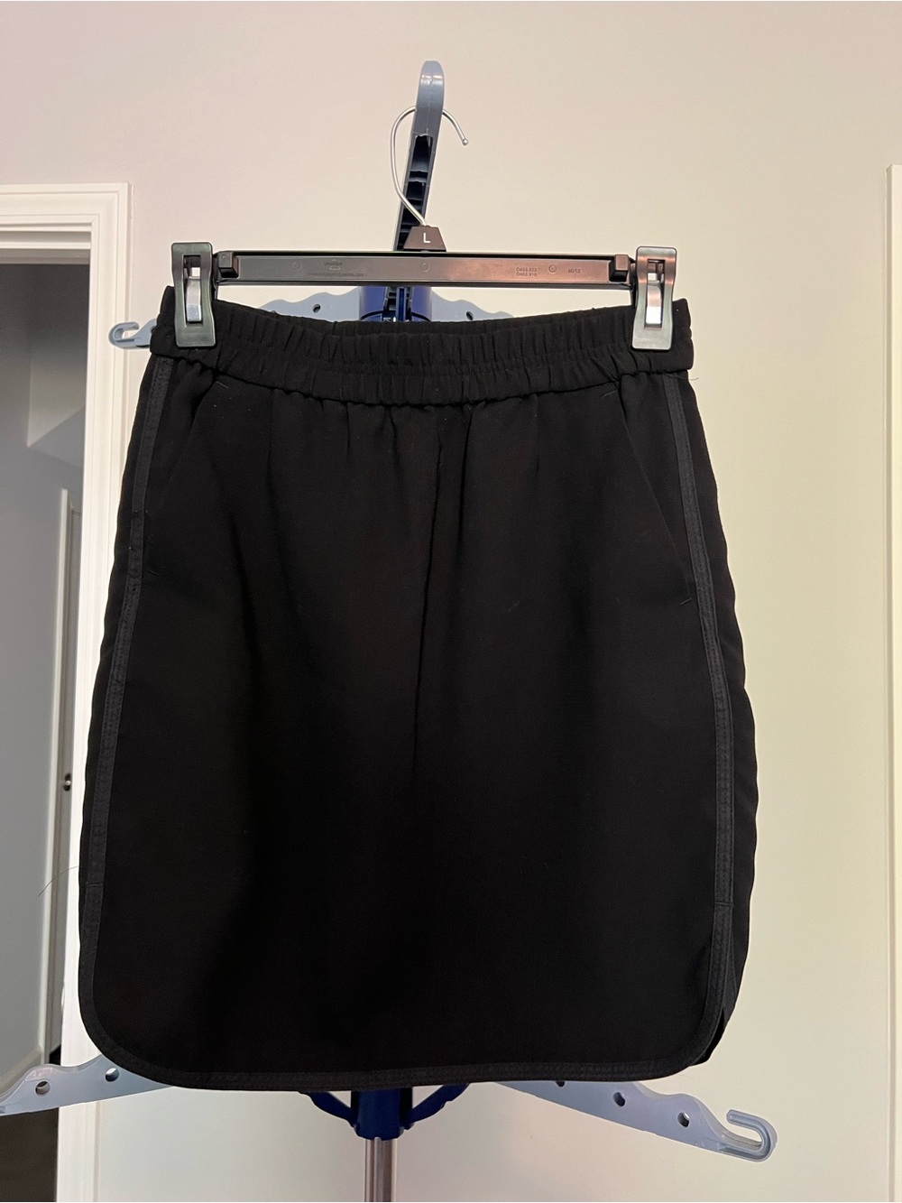 J. Crew Black Elastic Waist Skirt